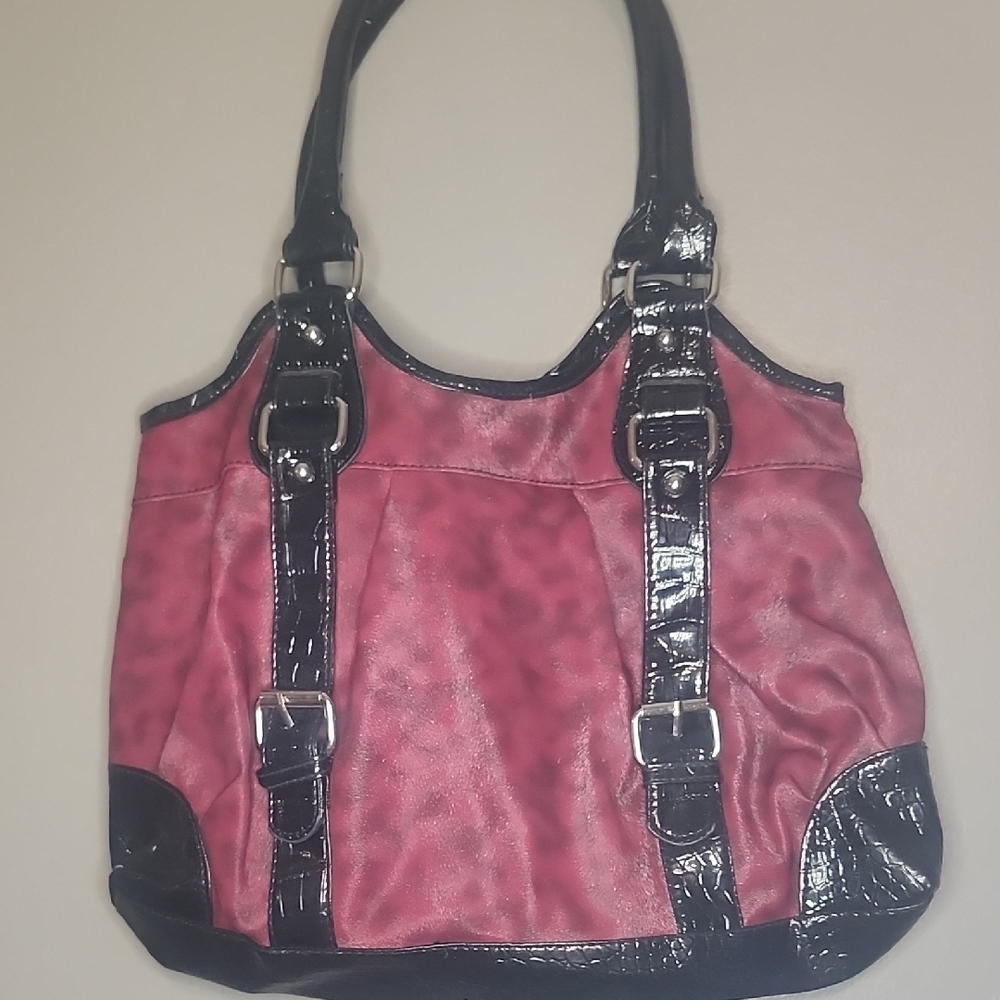 Stylish Pink and Black Tote Bag